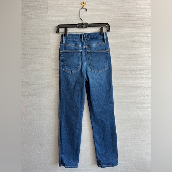 Good American đź’«EUCđź’« Good Classic Always Fits Ankle Straight Jeans - A / 00 - 4 - Picture 6 of 13